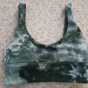 Lululemon Athletica Marble Green Sports Bra
